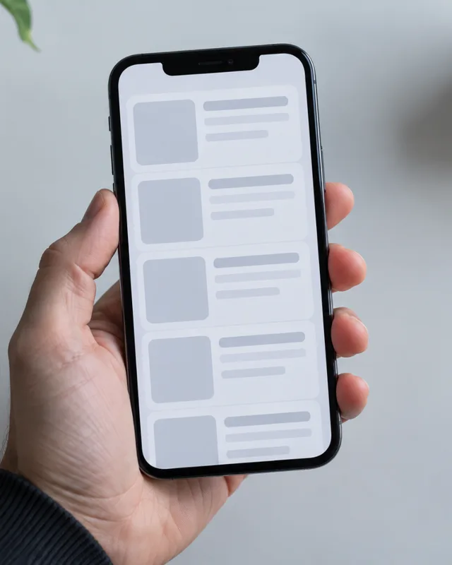 Fotografía editorial de un teléfono mostrando la aplicación de Instagram, ilustrando el debate sobre el feed cronológico en Australia
